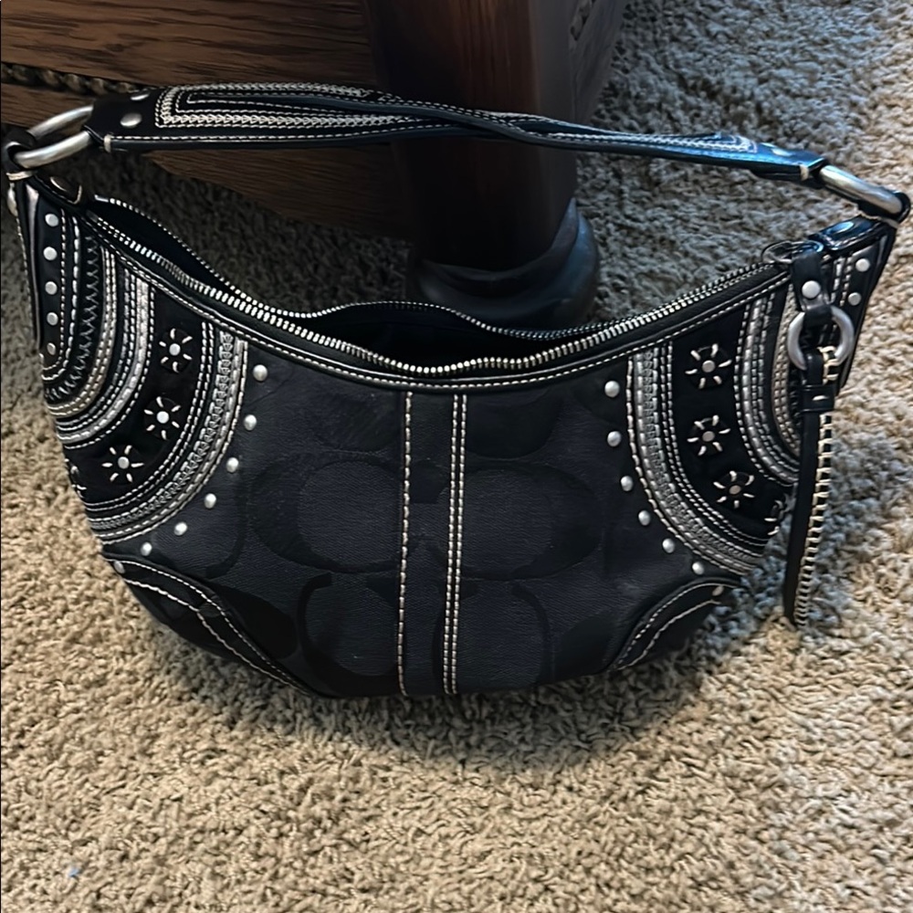 Elegant Black Coach Women's Bag